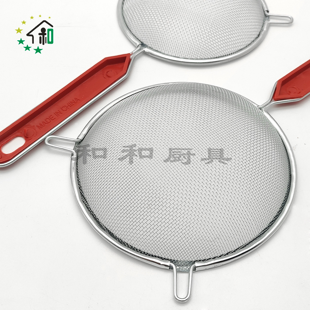 新品不锈钢线漏网漏家用双耳过滤油炸滤油漏勺厨房多用途油格批发网漏油格详情19