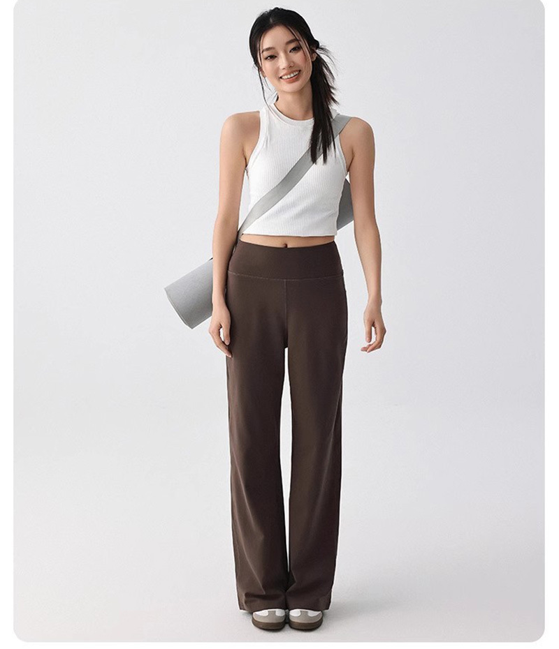 Outdoor training casual pants, running fitness pants, loose straight-leg pants, high-waisted sports pants, yoga pants, wide-leg women pic 28