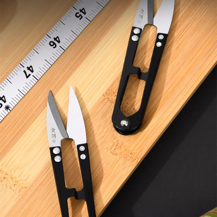 碳钢U型纱剪家用裁缝小剪刀 手工十字绣线头剪服装厂修线头缝纫剪详情10