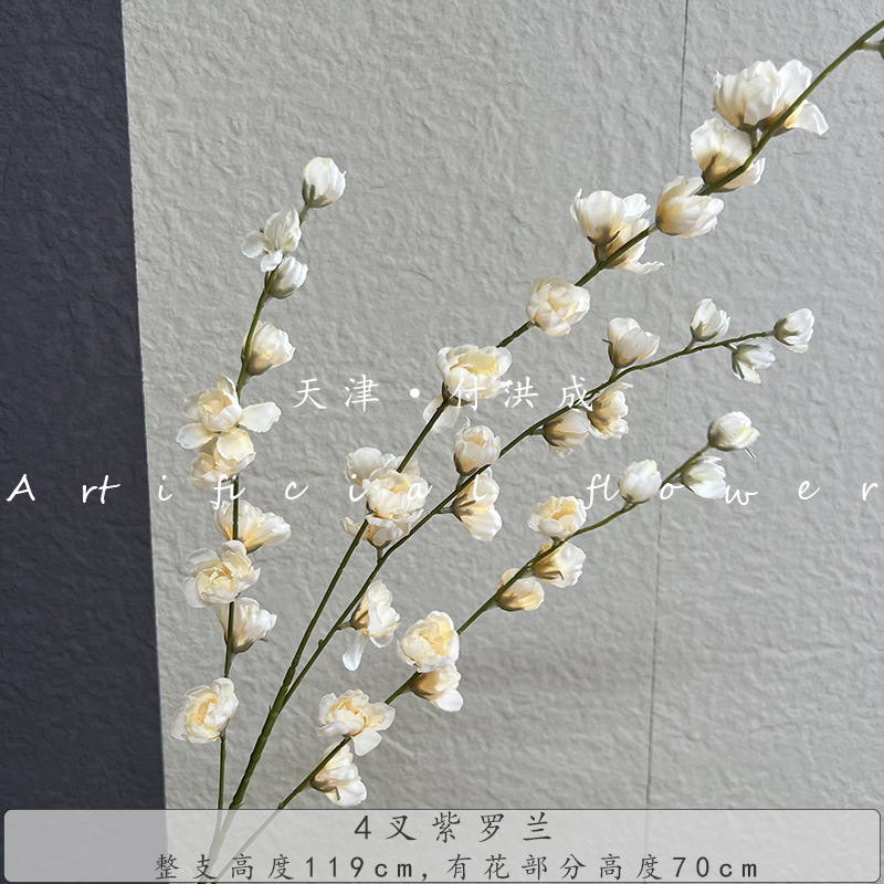 4-pronged violet, artificial rose, flying swallow, silk fabric, wedding hall, outdoor home decoration, ceiling flower wholesale bouquets pic 12