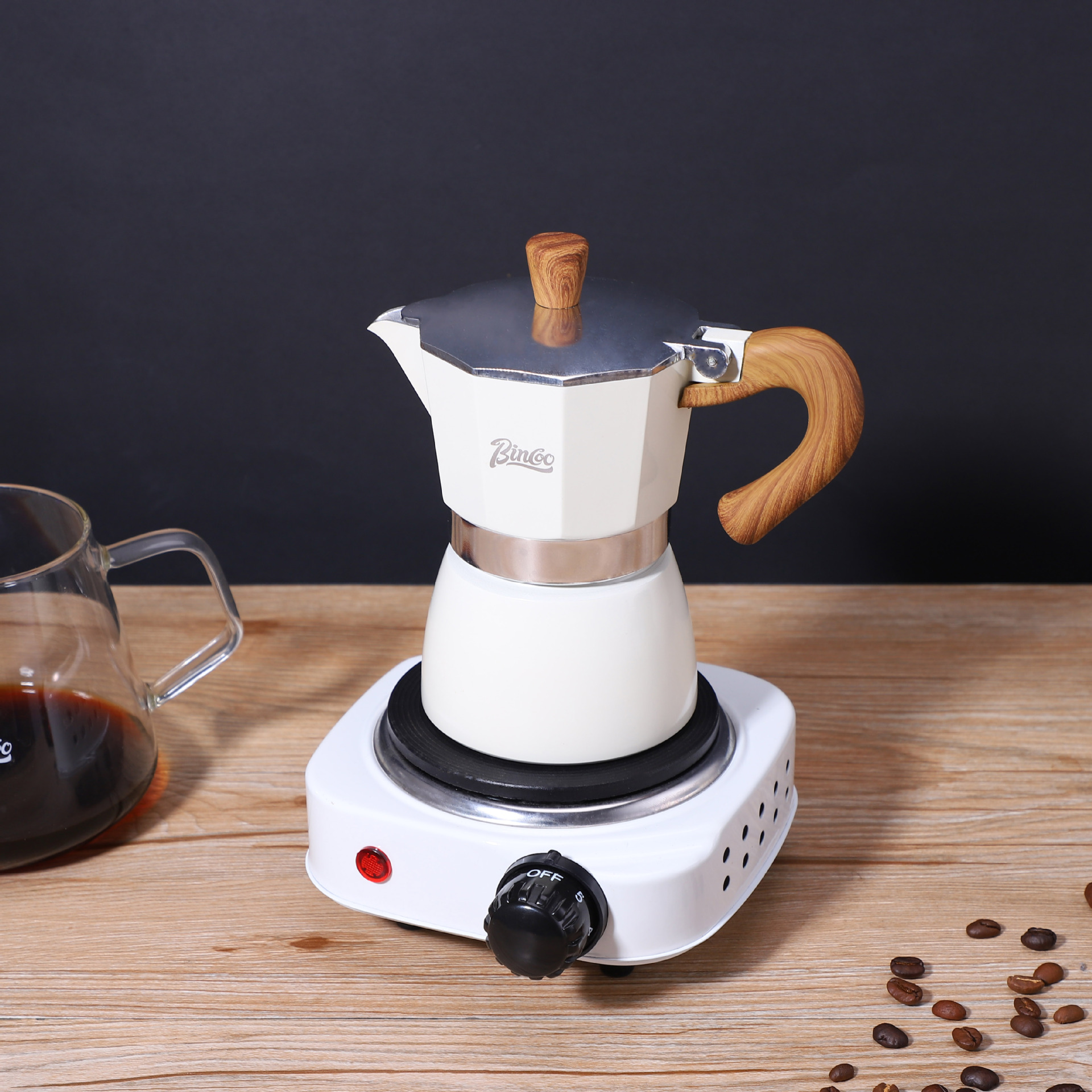 跨境多功能砂铸盘加热炉500W厨房煮茶咖啡电热炉DIY口红炉批发详情9