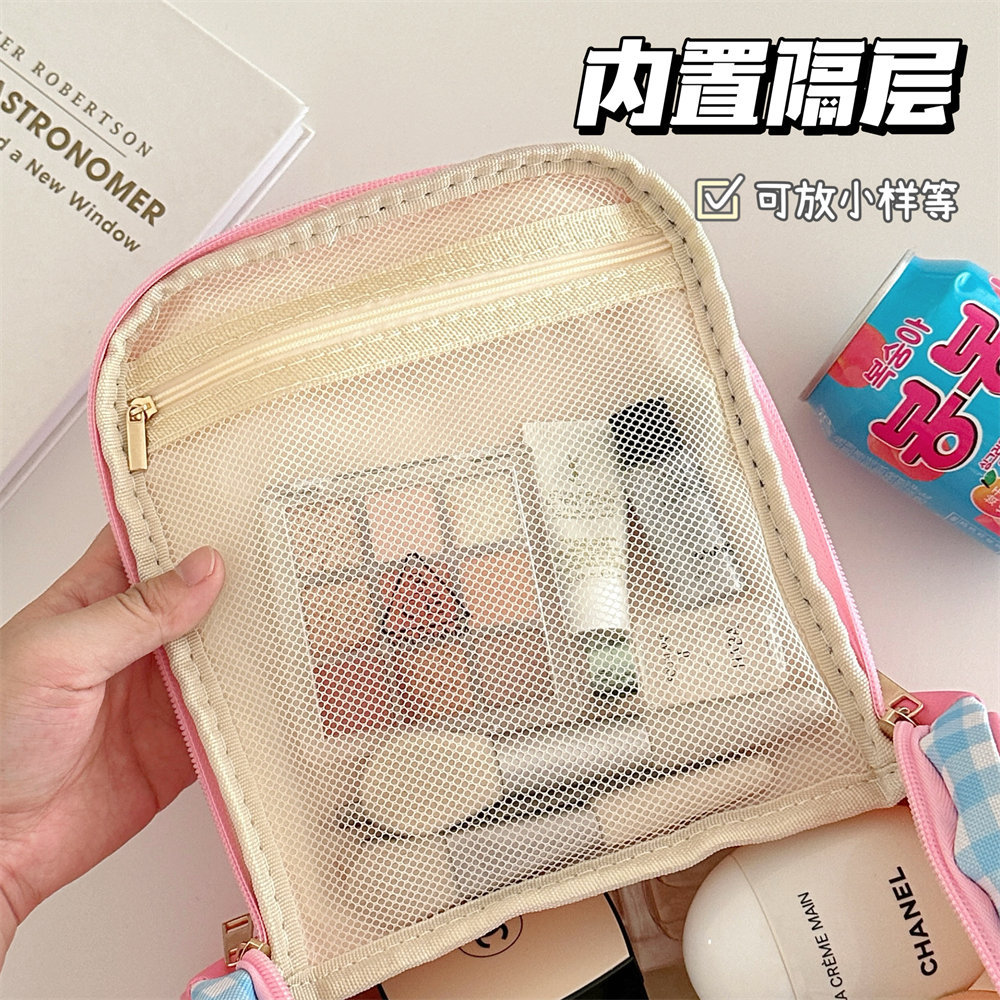 腾亿原创可爱卡通小猫手提化妆包少女便携大容量化妆品收纳包新款详情43