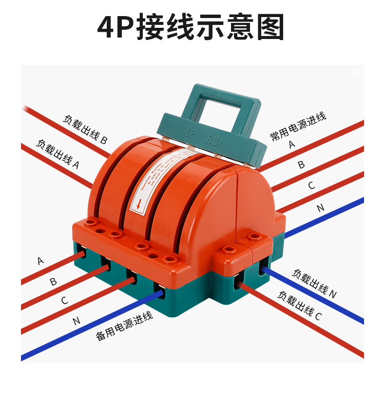 销售家用双向闸刀开关 3P100a双投双电源切换开关 供应双投刀闸详情25