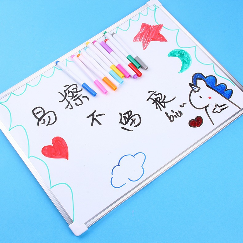 Qianhui Custom LOGO dust-free water-soluble chalk lamp board pen Fluorescent board white blackboard 12-color erasable chalk pic 17