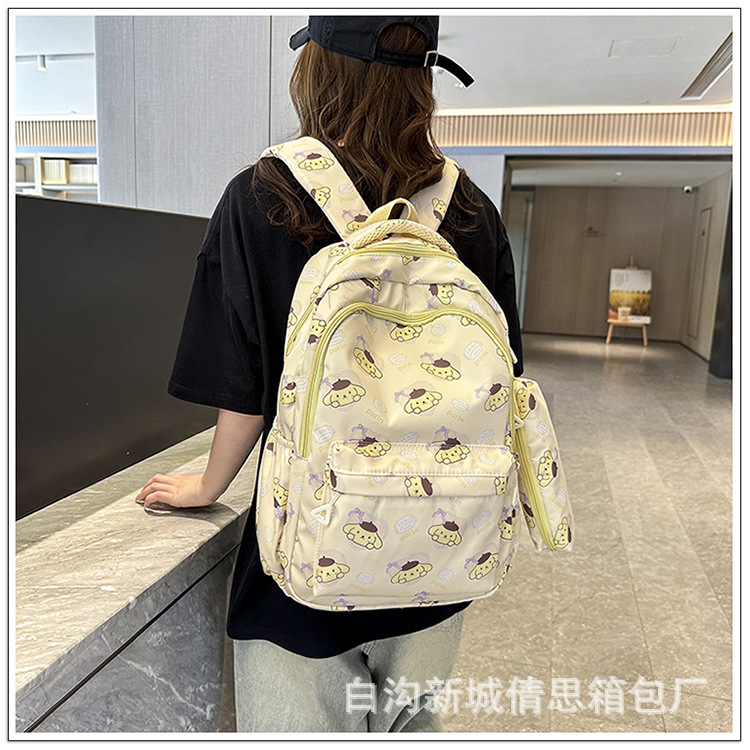 小学生护脊书包3-6年级儿童卡通印花书包大学女大容量耐脏双肩包详情25