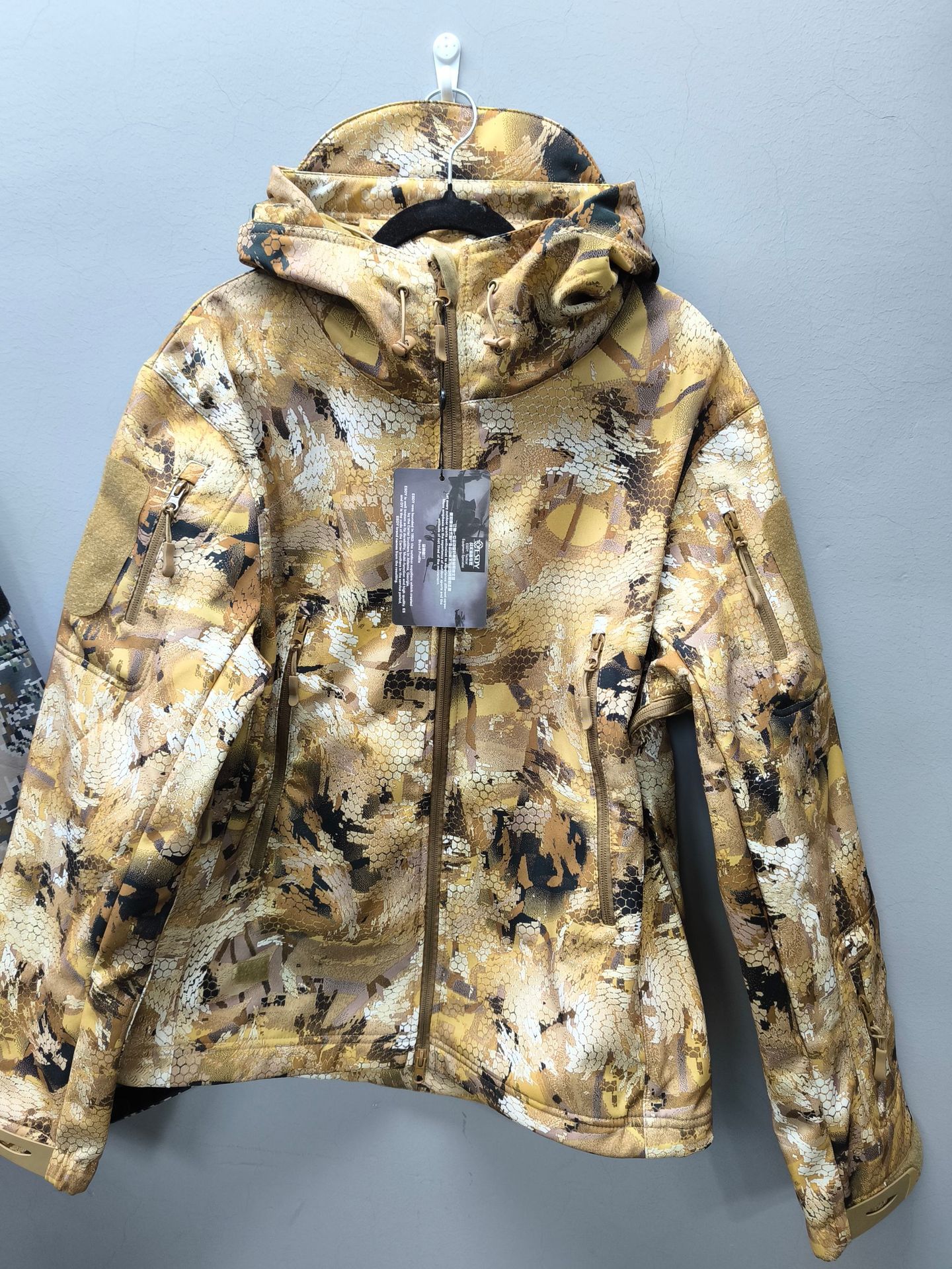 ESDY男士运动户外骑行滑雪钓鱼春秋冬冲锋衣抓绒外套保暖骑行服冬详情16