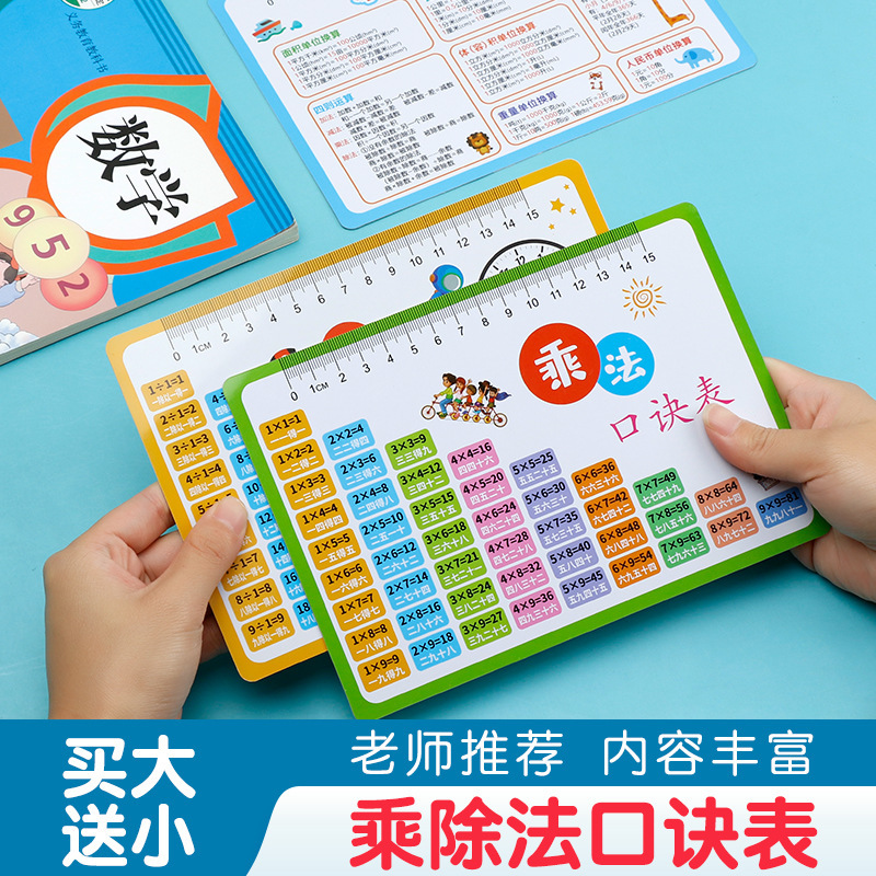 学习挂图儿童早教识字小学生乘法口诀表幼儿园启蒙认知无声挂图详情10