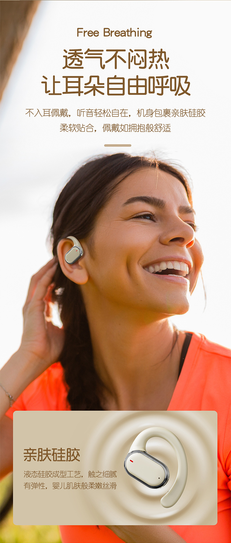 The new over-ear X93 wireless Bluetooth headphones with digital display screen, sports and running headphones, and hanging Headlights pic 5