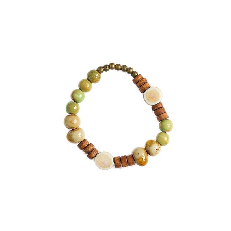 景德镇陶瓷手链薄荷曼波绿国风流行文艺古风串珠中式情侣手串礼物详情8