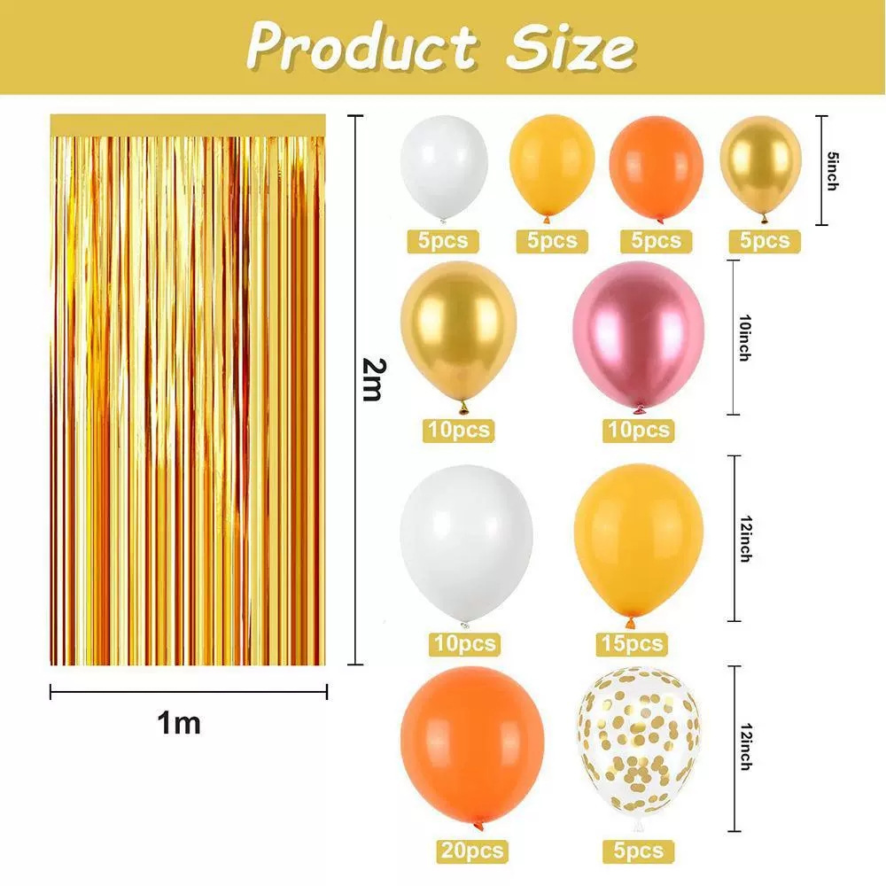 Cross-border rain curtain balloon set, multi-style birthday party, wedding decoration and arrangement, customized balloon set pic 12