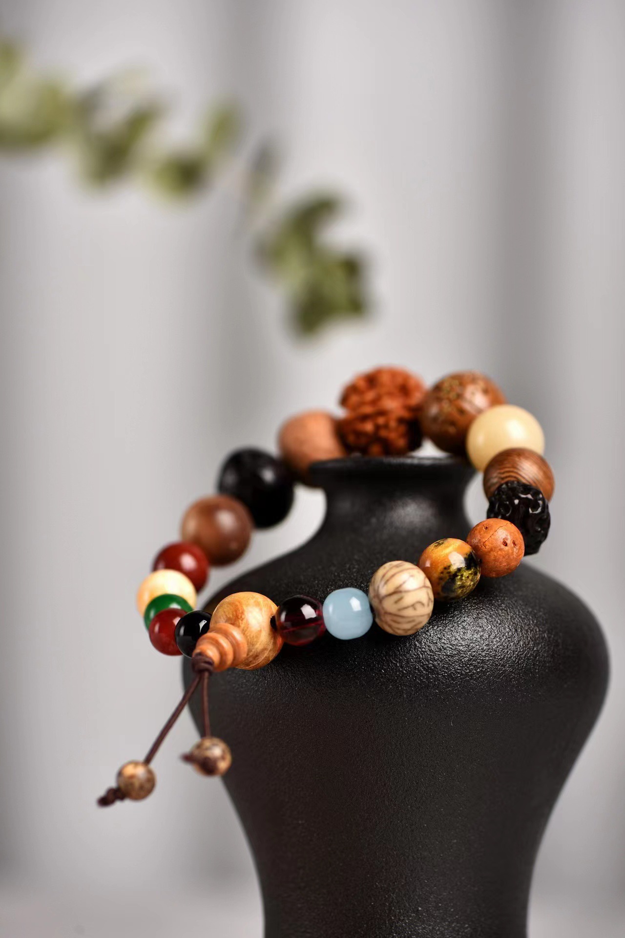 Hot-selling 18-seed Bodhi bead bracelet, 18-bead root prayer bead chain, temple connection, scenic spot commemoration of male and female couples pic 5