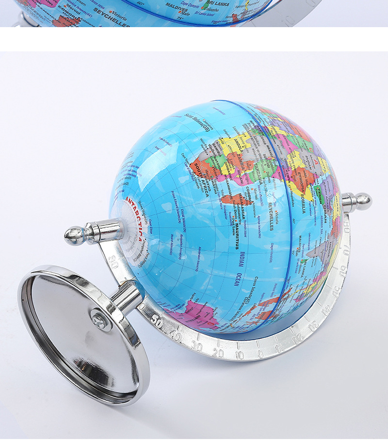 Jingfeng 14.2CM English high-definition globe, geography teaching equipment, middle school supplies, office and study decoration pic 12
