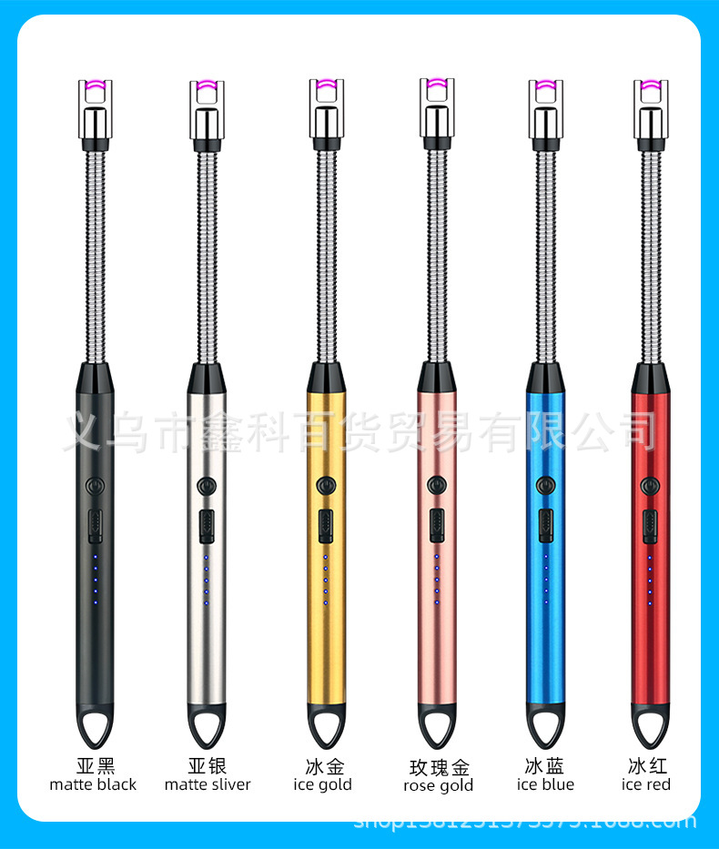 JL891新款加长煤气灶充电点火器厨房点火器点火棒电子充电打火机详情11