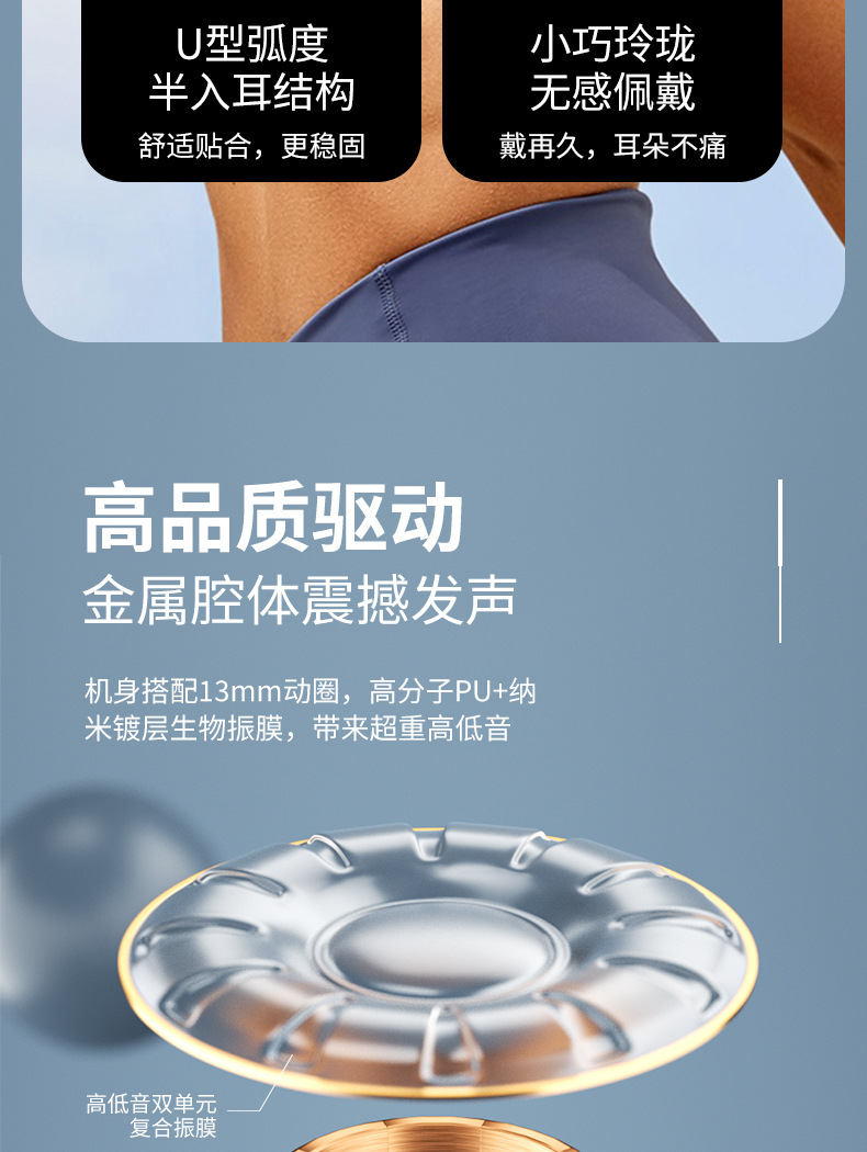 GM30无线蓝牙入耳式耳机新款带数显通话真降噪立体声超长续航私模详情6