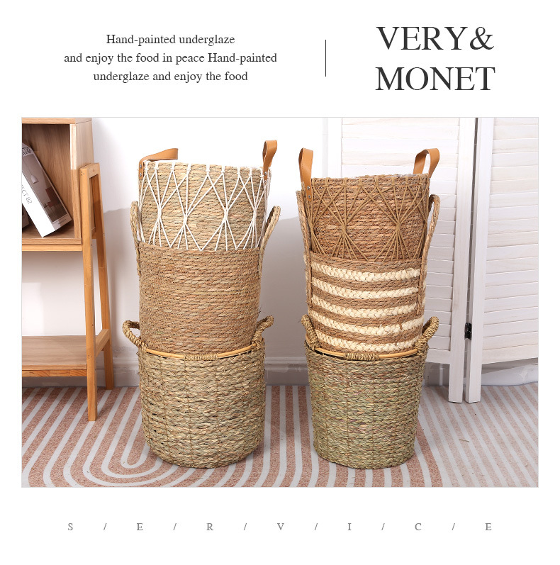 编织花篮草编篮子收纳篮手工柳编竹编篮藤编手提花篮插花竹篮竹筐详情12