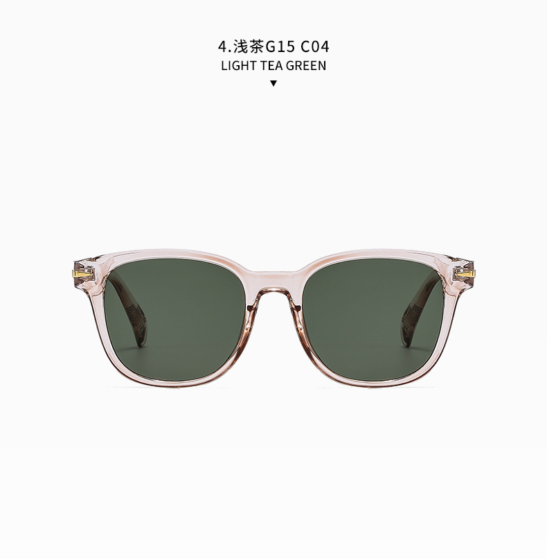 新款韩版太阳镜文艺复古眼镜框黑框近视防蓝光眼镜架椭圆素颜墨镜详情17