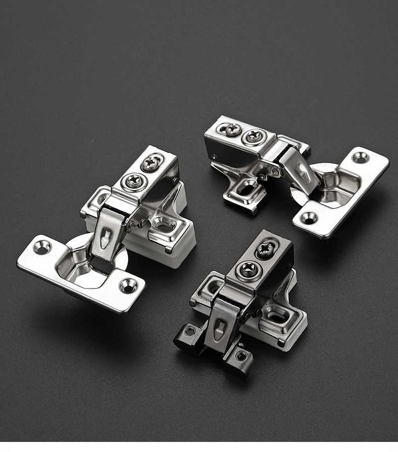 厂家直销美式短臂铰链窄侧板衣柜橱柜展示柜专用液压不锈钢合页详情15