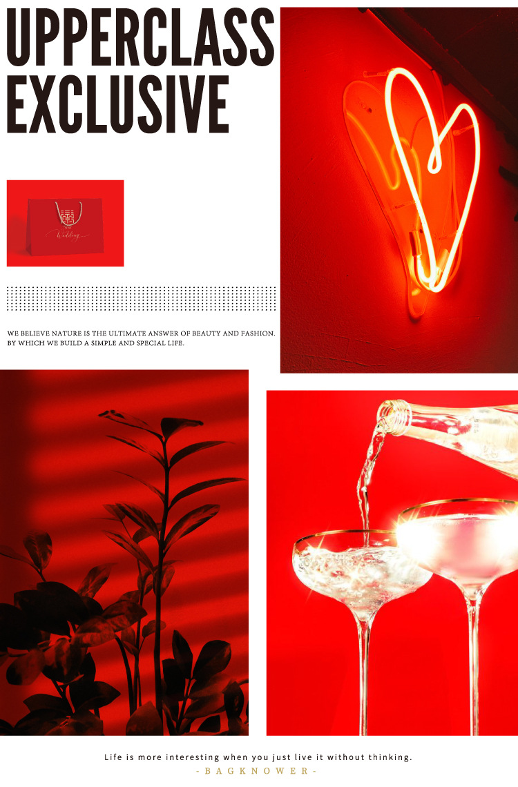 婚礼喜袋红色结婚手提袋中国风纸袋节日送礼礼品包装袋婚庆回礼袋详情3