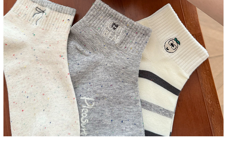 2025年夏季新款袜子女船袜低帮吸汗条纹韩版薄款灰色可爱短筒袜详情38