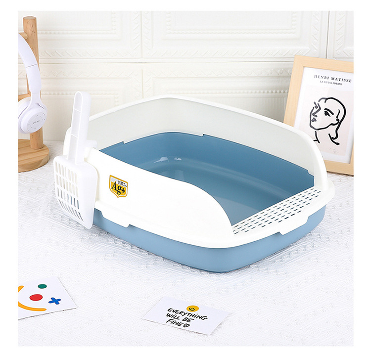 Thickened pedal cat toilet, semi-enclosed cat litter box, cat pet supplies, anti-splash, detachable and washable cat litter basin wholesale pic 18