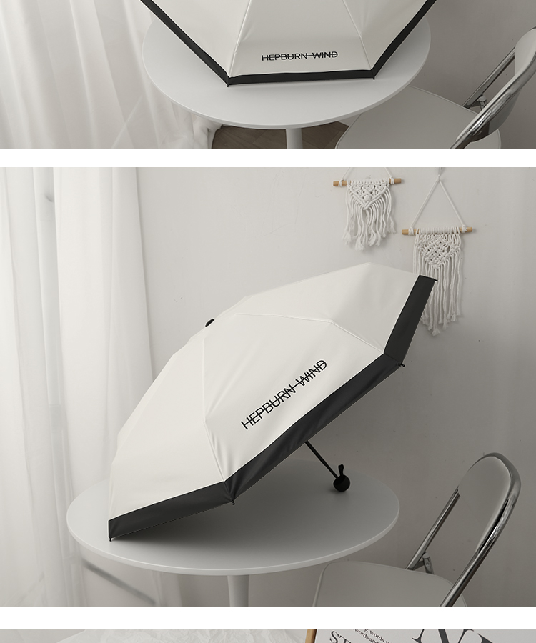 0J7I复古全自动雨伞法式赫本ins风太阳伞防晒防紫外线女折叠晴雨详情21