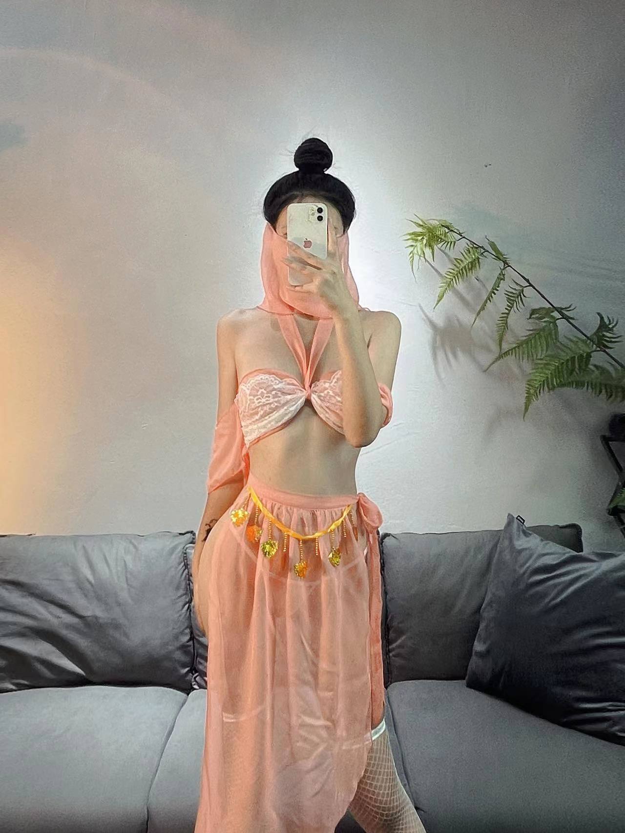 国潮古风抹胸汉服情趣内衣纯欲风飞天凤女cosplay睡衣女性感制服详情7