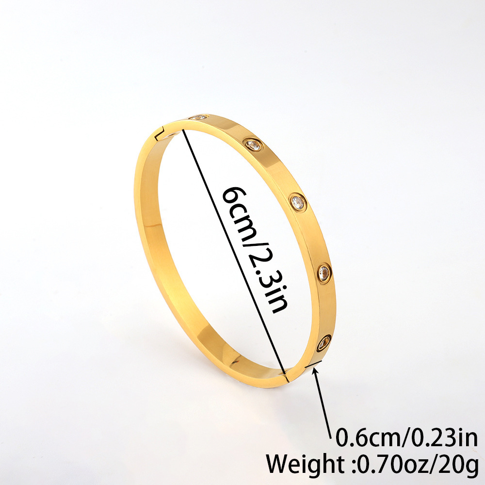 Titanium steel bracelet, non-fading, starry sky silver bracelet, versatile for girls, high-end and fashionable, full diamond stainless steel bracelet pic 18