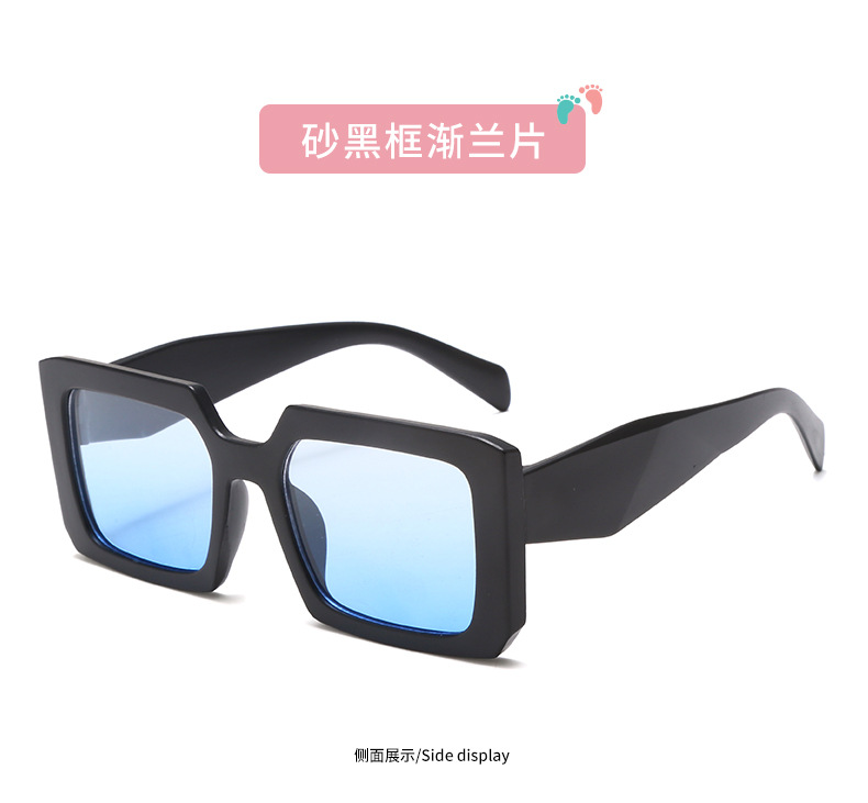 2023新款方框儿童太阳镜男女孩彩色多巴胺小孩墨镜防紫外线眼镜详情22