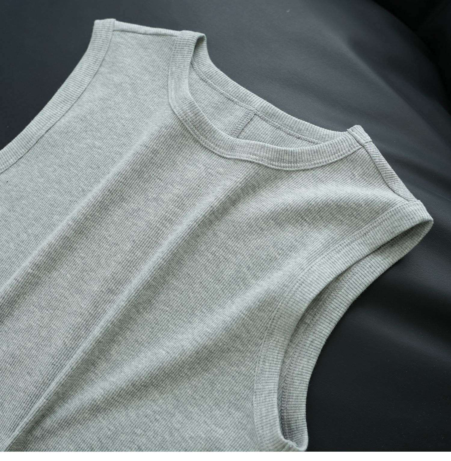 夏季纯棉小圆领吊带背心女纯欲风外穿工字宽肩带遮副乳内搭上衣详情31