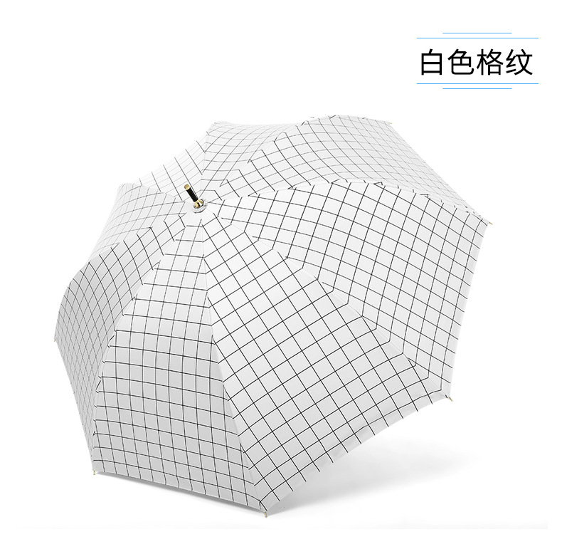 日系小清新8骨黑胶直杆伞长柄雨伞伞简约广告伞复古男女广告雨伞详情25