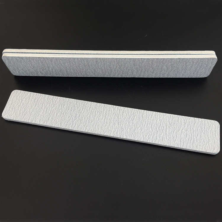 Factory direct sales of nail sanding and trimming tools, square gray-white nail file strips, zebra pattern shaping pic 7