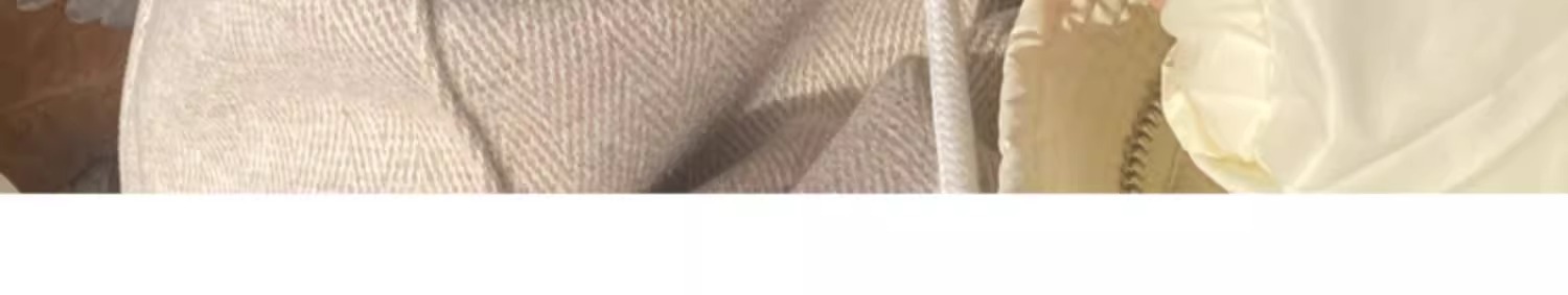 Narrow wide-leg pants for women 2025 autumn/Winter new style, large-sized, chubby girls, high-waisted, slimming, flowing and touching tweed straight-leg pants pic 3