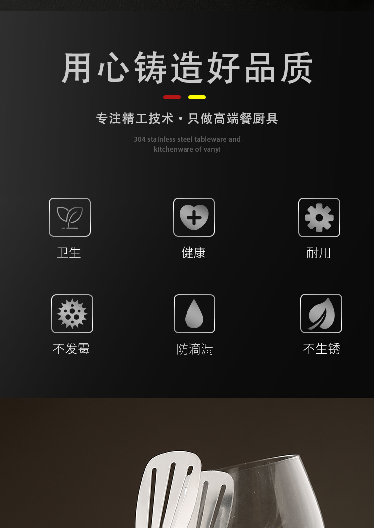 Wholesale stainless steel thickened steak tongs for barbecue, kitchen food, barbecue meat tongs, vegetable ice tongs, bread baking tools pic 2