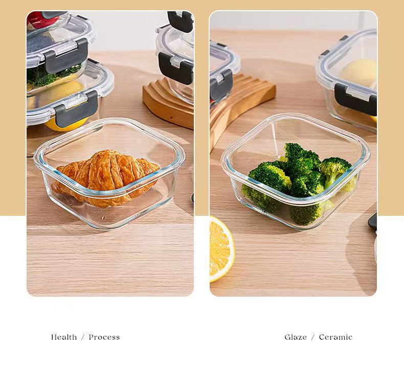 跨境保鲜碗加热透明保鲜盒盒食品级长方形高硼硅玻璃饭盒亚马逊详情14