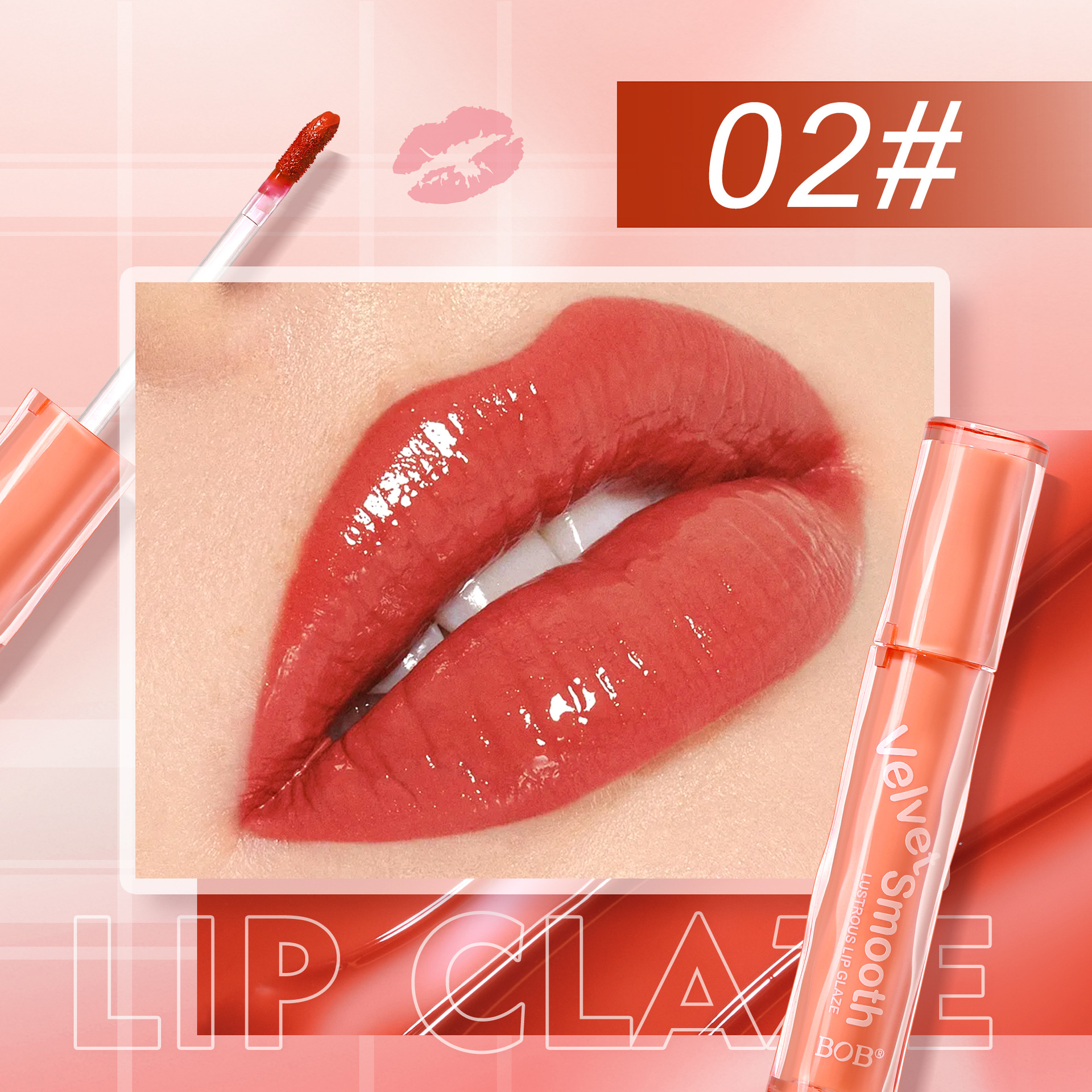 Cross-border bob Bai Mei Water-like Lip Gloss pic 8