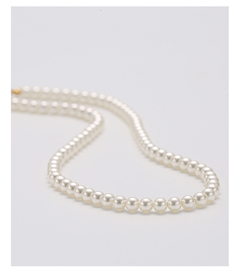 fever珍珠项链同款正圆高级感简约复古锁骨链气质小香风韩版项链详情15