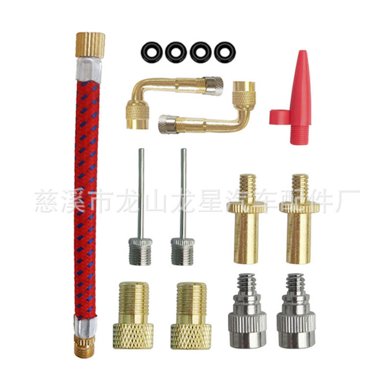 Bicycle valve adapter, bicycle air pump conversion nozzle, bicycle accessories, air nozzle valve adapter SV AV DV pic 18