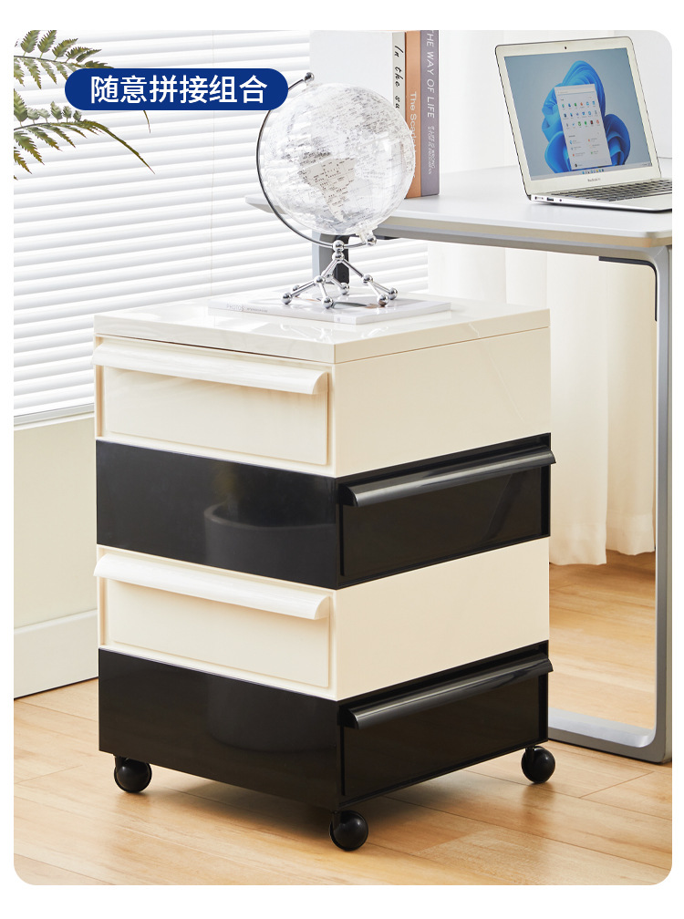 The Panda cabinet features an ancient wabi-sabi style bedside table, an ins mobile storage, simple and creative small cabinet, and a mini simple side cabinet pic 3