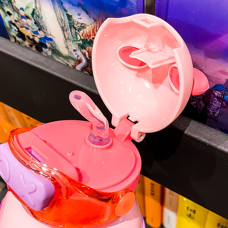 大容量316不锈钢保温杯可爱卡通大肚杯带提绳便携带吸管儿童杯子详情8