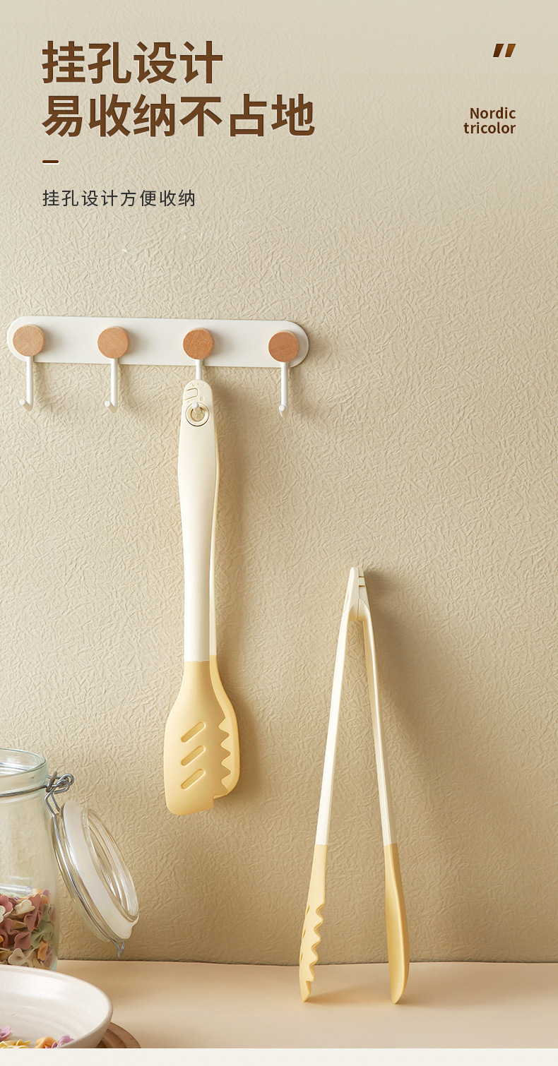 现货硅胶食物夹可拆卸分体厨房果蔬沙拉夹防烫烧烤夹烘培面包夹子详情13