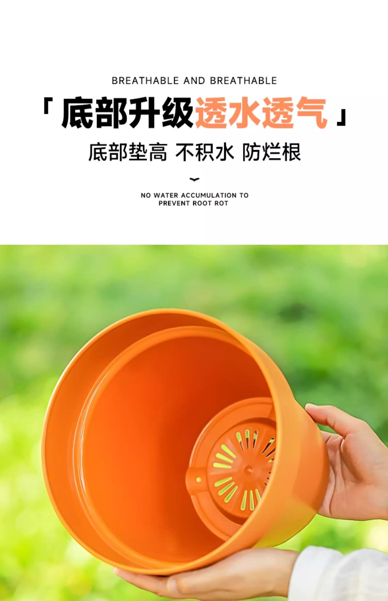 帝罗马仿陶瓷加仑盆白色大号盆栽加厚树脂塑料花盆家用轻奢高级感详情6
