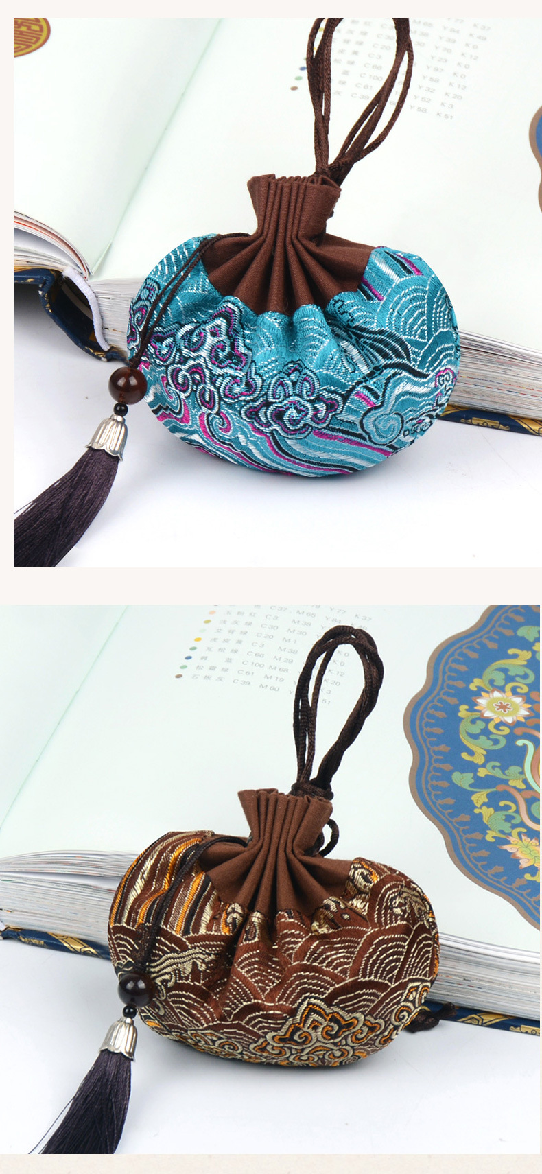 中秋香囊汉服宫廷配饰流苏挂脖景区古风香包车载挂件空袋批发锦囊详情15