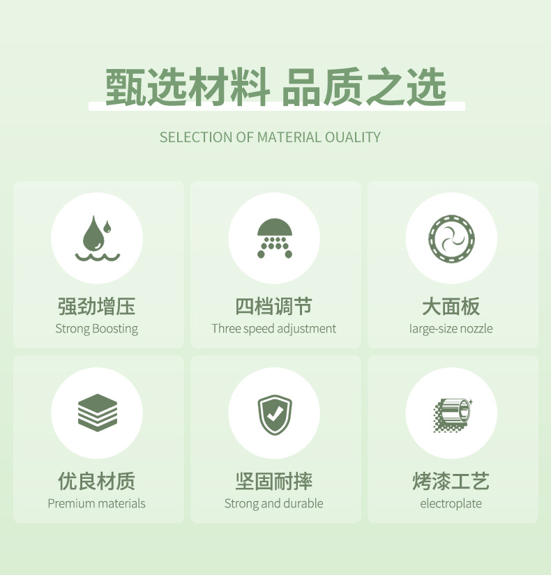 新款四挡多功能过滤花洒喷雾手持淋雨过滤增压喷头详情2