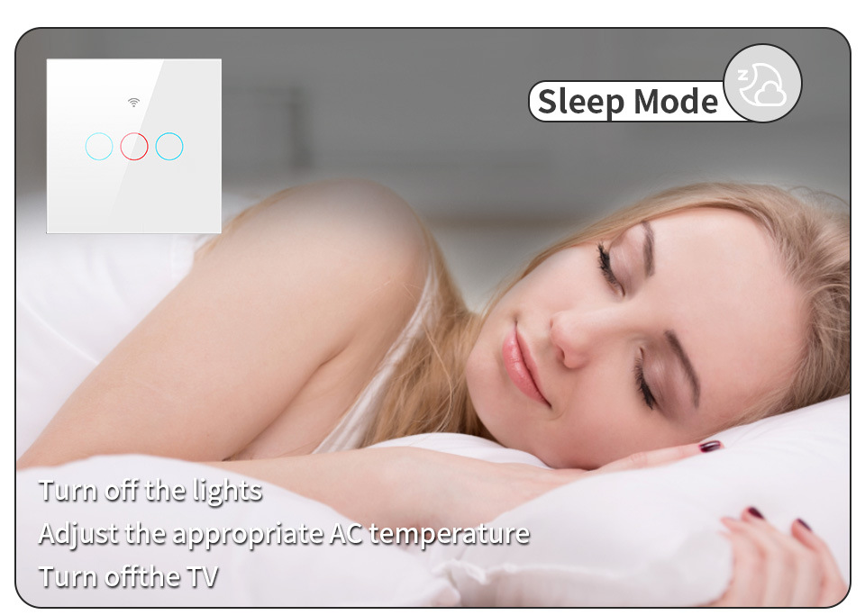 Tuya WiFi+ Bluetooth +RF smart touch switch, single-fire and zero-fire universal European and British standard switch pic 6