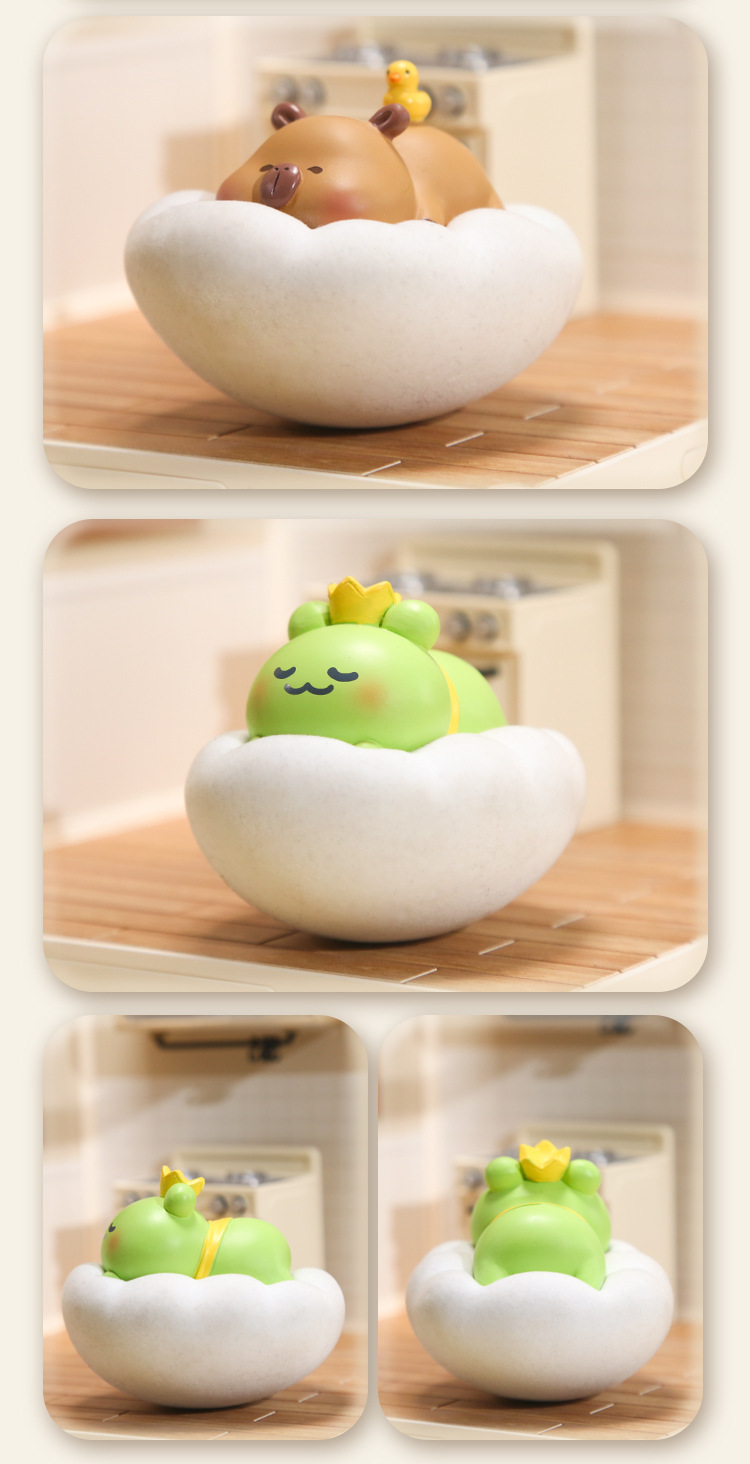 云朵乐园摇摇可爱动物睡觉解压休闲办公室桌面摆件树脂工艺品批发详情13