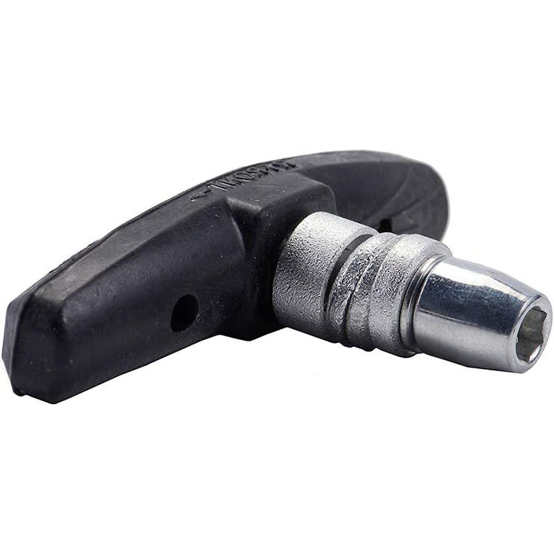 Bicycle brake pads with hexagonal nut washers, anti-slip and noise-free mountain bike V-brake leather accessory set pic 8