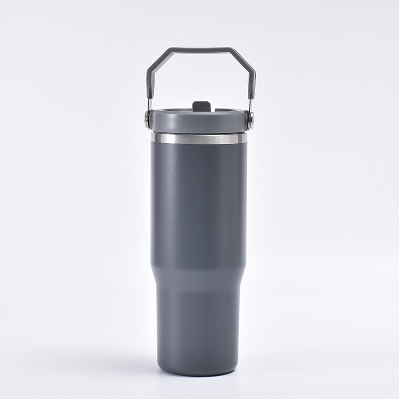 Cross-border handle car cup 30oz outdoor 304 vacuum sports portable thickened insulated cup Household ice king cup pic 7