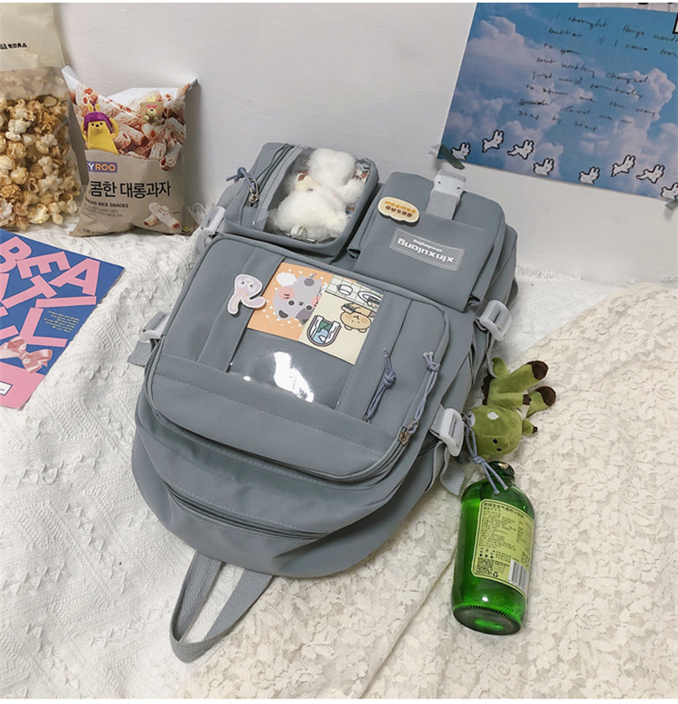 书包初中女生双肩包女痛包大容量小学生日系高中生背包中学生肩包详情32