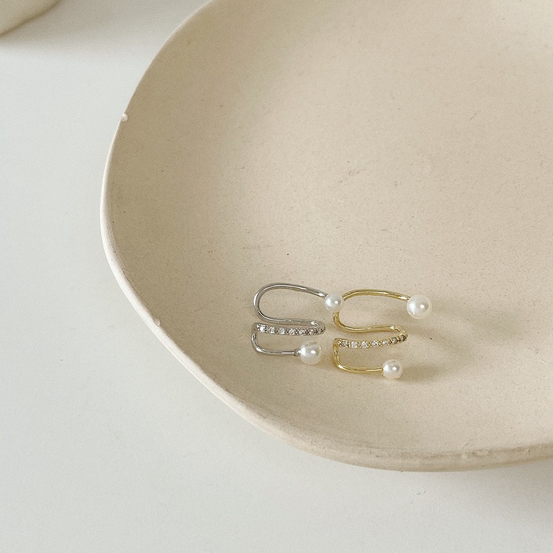 韩国小众设计感冷淡风耳夹无耳洞耳骨夹时尚气质简约波浪耳环耳饰详情18