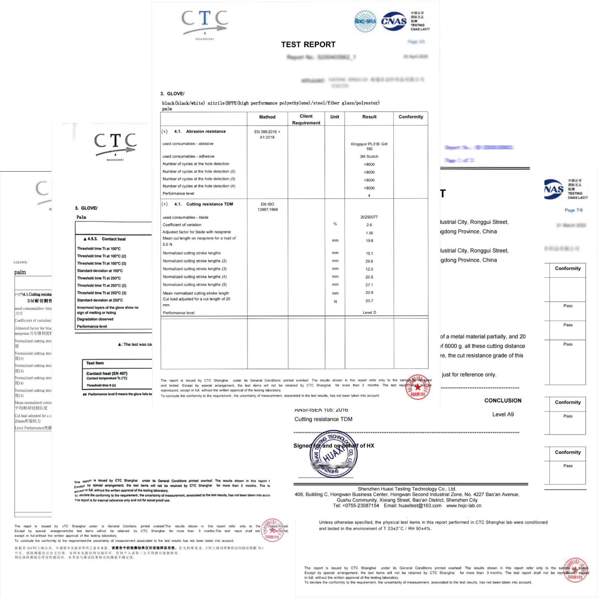 Customized wholesale of nitrile gloves, grade 5 hemp ash cut-resistant labor protection gloves, wear-resistant and cut-resistant work gloves, cross-border pic 3